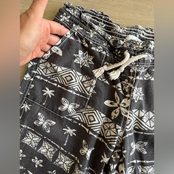 CALI 1850 Drawstring Pants Flowy BOHO Linen Blend  SZ S - Picture 3 of 8